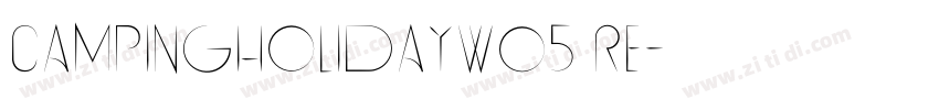 campingholidayW05 re字体转换